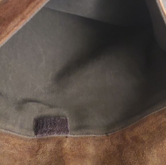 Wilsons Leather M. Julian Brown Suede Leather Messenger Laptop Briefcase Bookbag - Picture 12 of 12